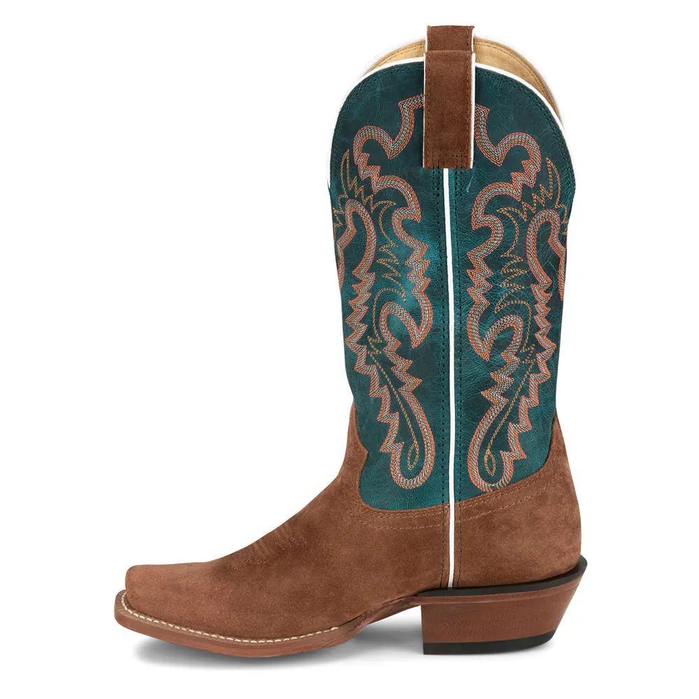 Annie Up Embroidered Square Toe Cowboy Boots