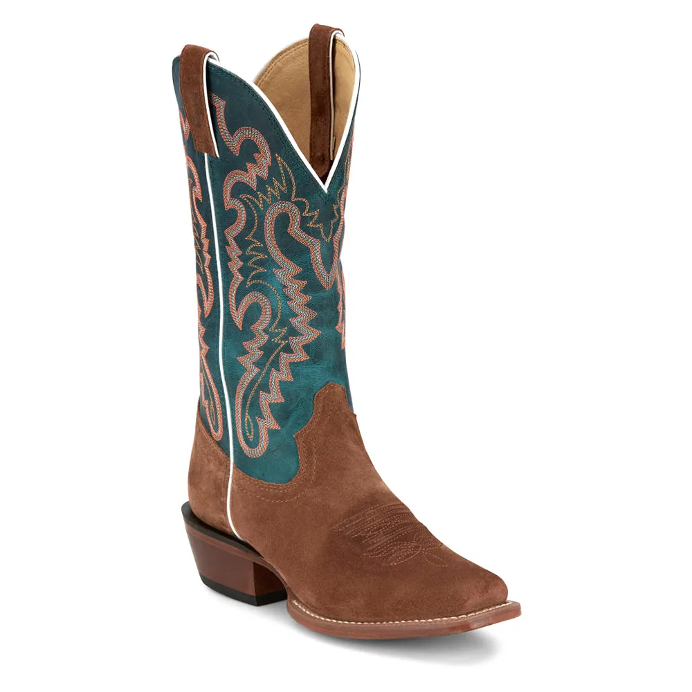 Annie Up Embroidered Square Toe Cowboy Boots