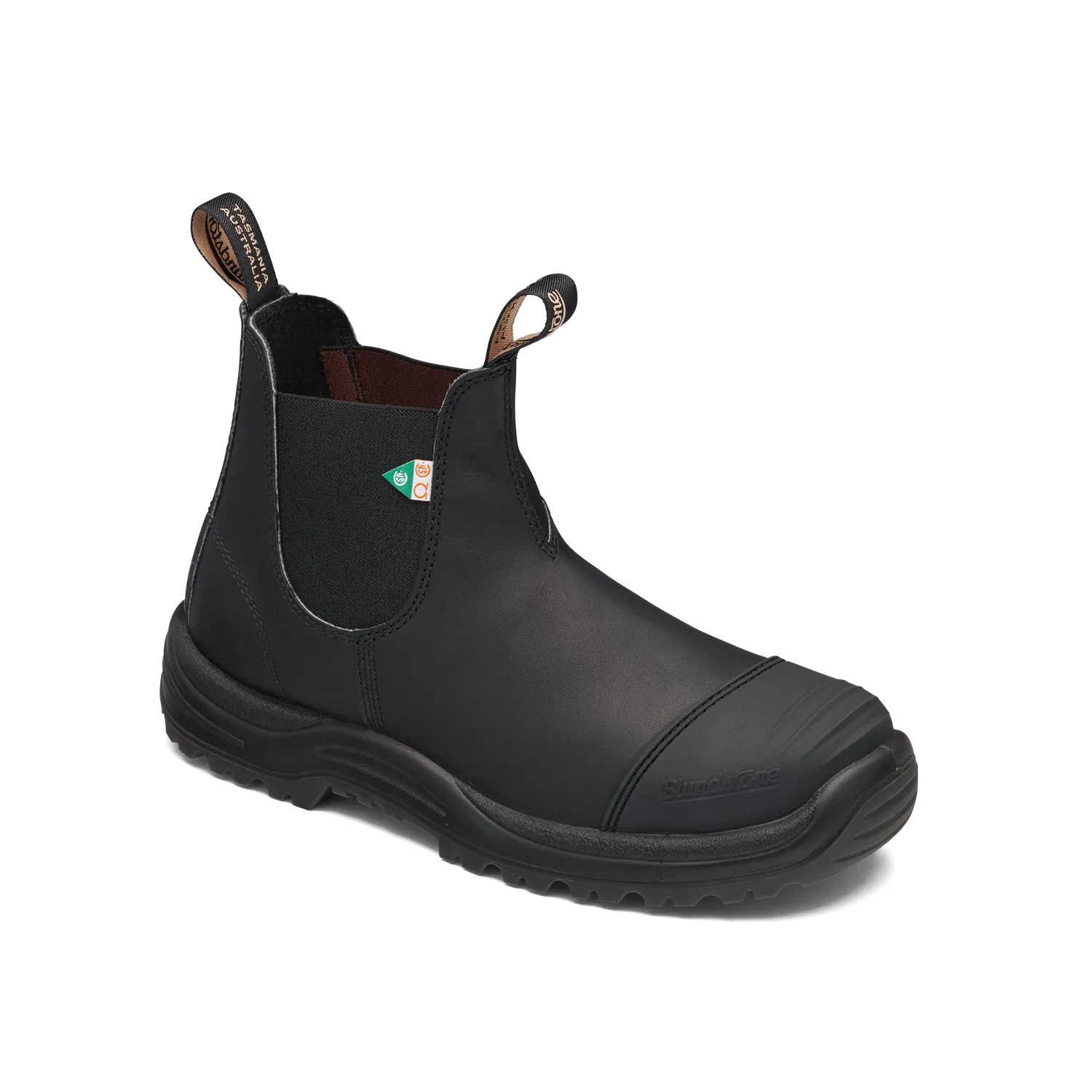 Blundstone 168 Work & Safety Boot Rubber Toe Cap Black