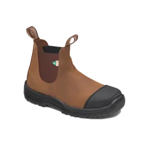 Blundstone 169 Work & Safety Boot Rubber Toe Cap Saddle Brown