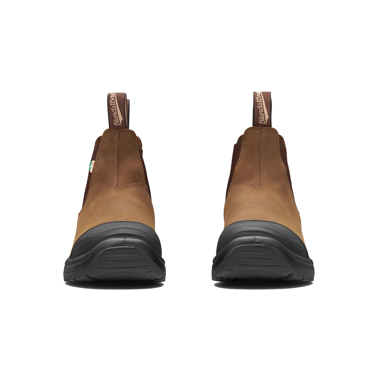 Blundstone 169 Work & Safety Boot Rubber Toe Cap Saddle Brown