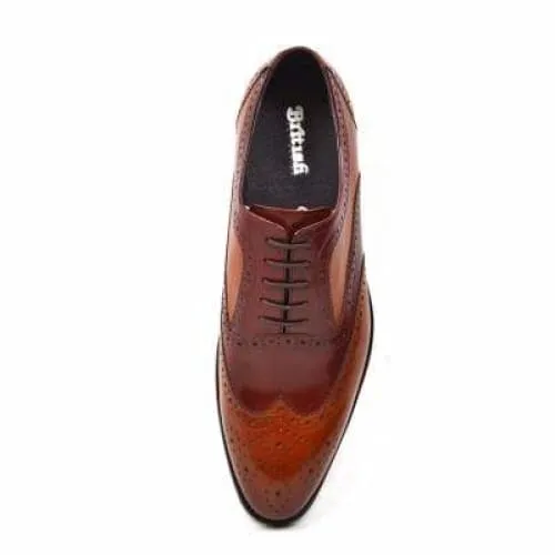 British Walkers Adam Men's Burgundy and Cognac Leather Loafers