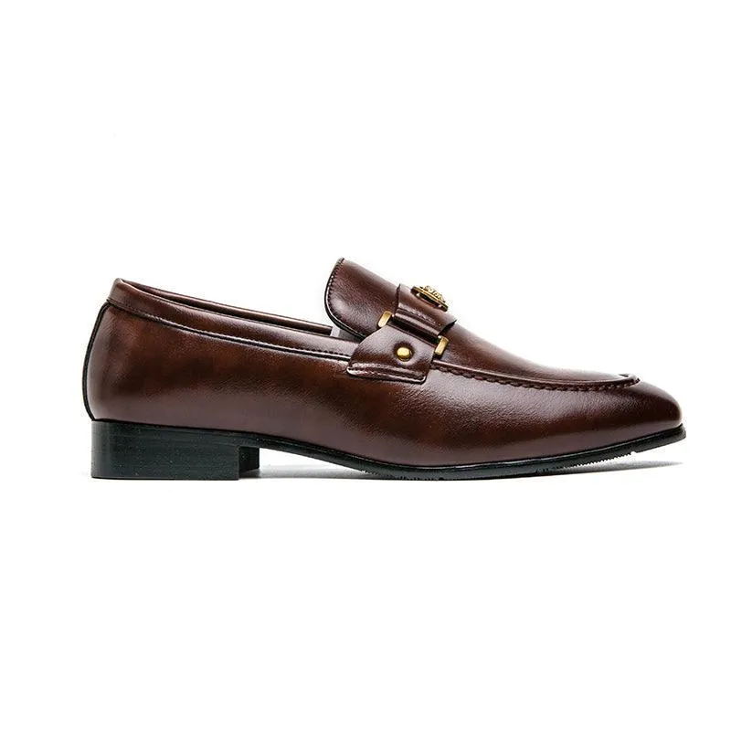 Brown Formal Men Loafers - Men Shoes