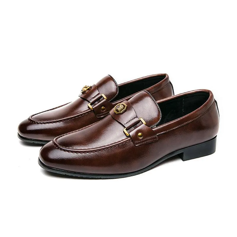 Brown Formal Men Loafers - Men Shoes