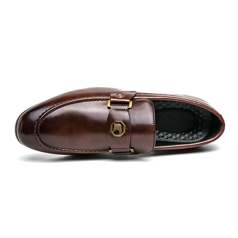 Brown Formal Men Loafers - Men Shoes