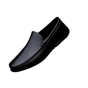 Classic Men's Slip-On Loafers with Smooth Finish