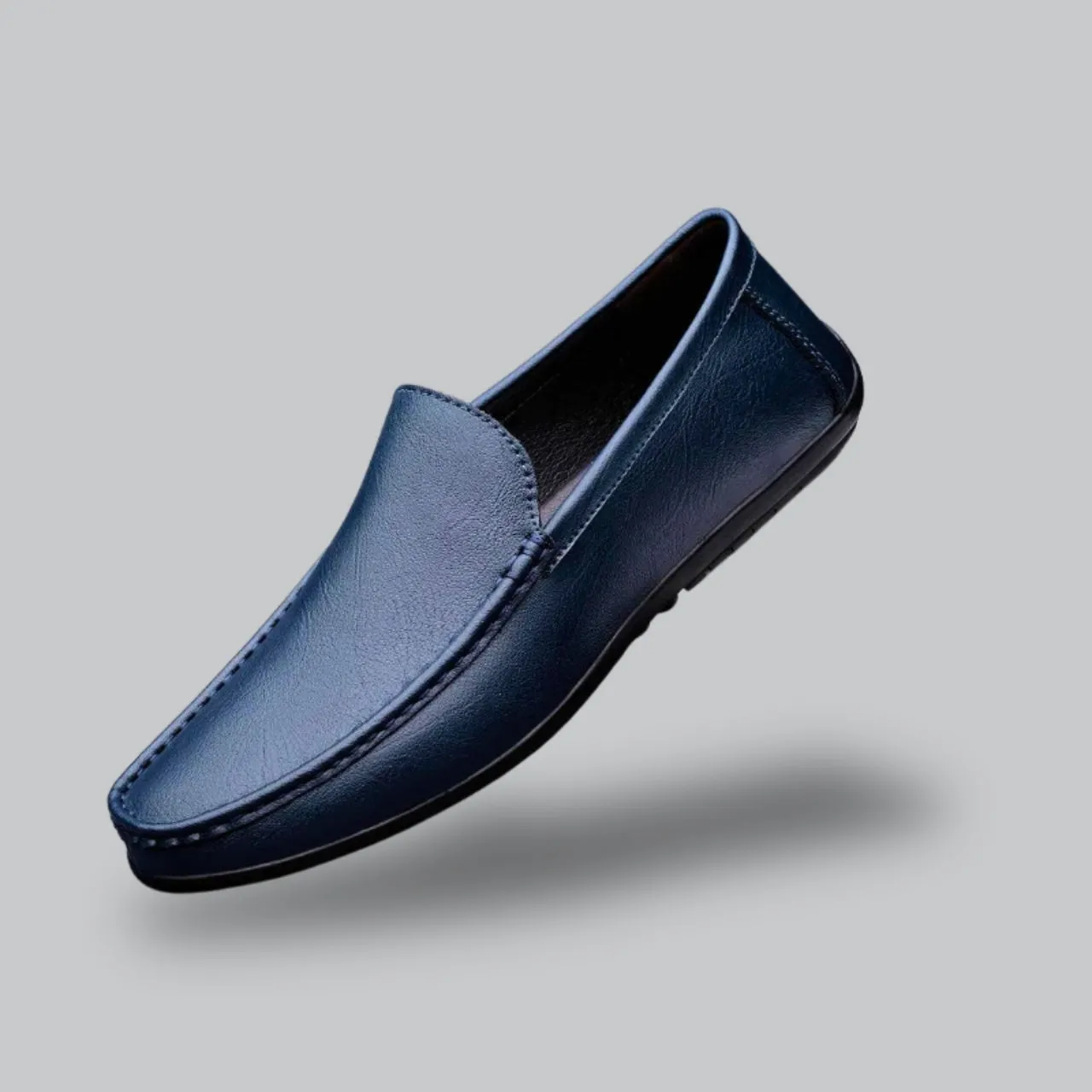 Classic Men's Slip-On Loafers with Smooth Finish