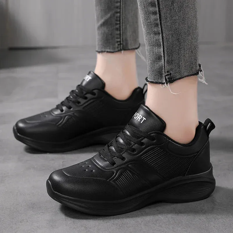 Cordelia - Stylish Black Casual Sneakers for Women