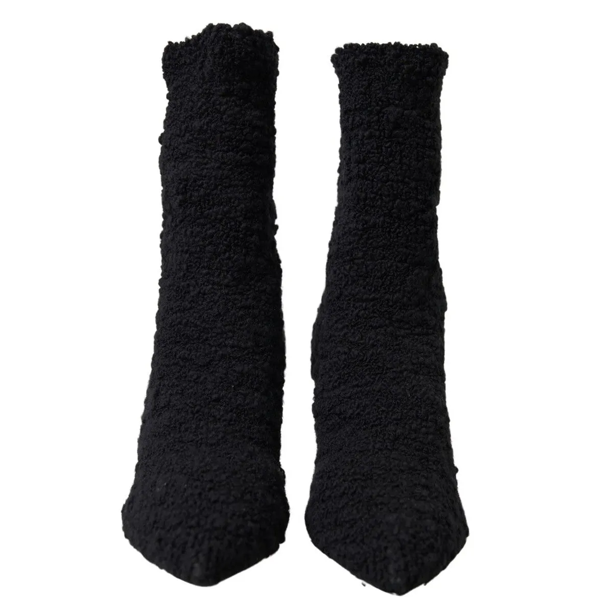 Dolce & Gabbana Elegant Virgin Wool Mid Calf Boots