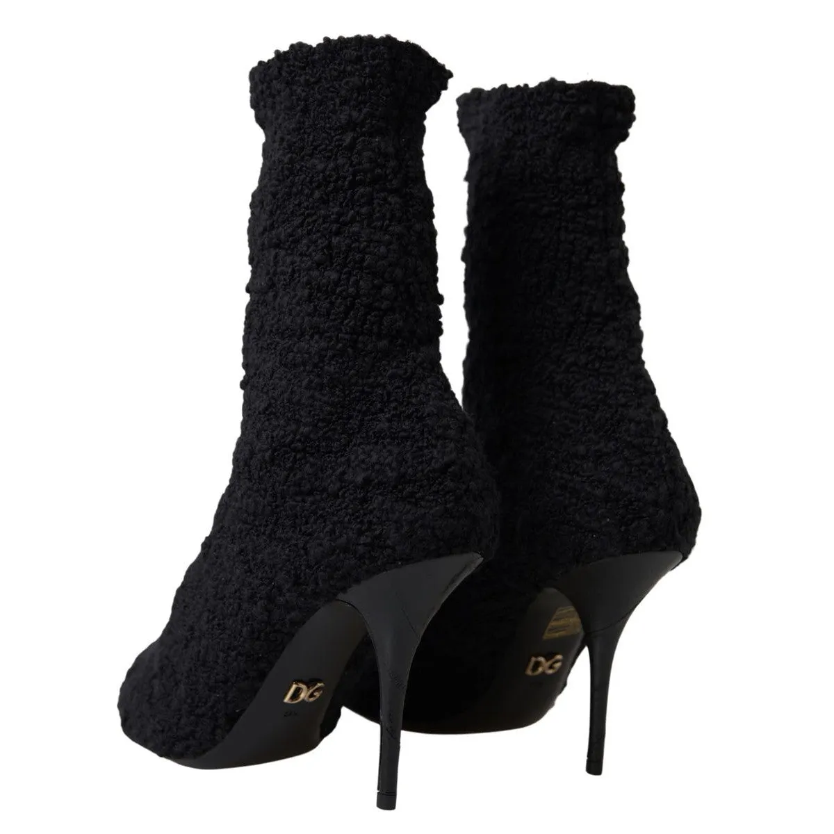 Dolce & Gabbana Elegant Virgin Wool Mid Calf Boots