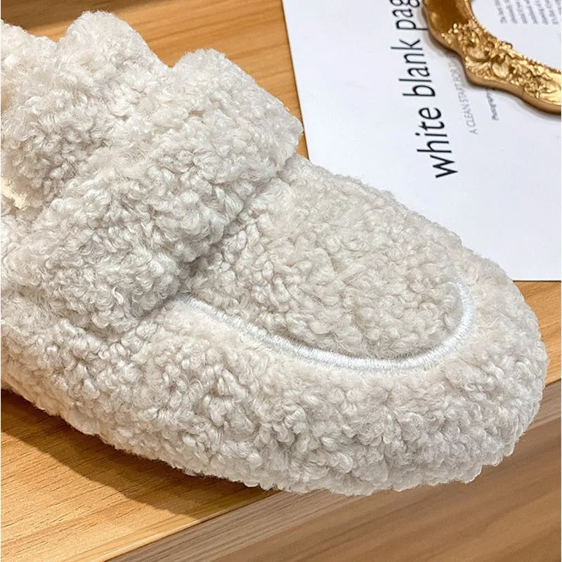 Ivyshape | Cozy Plush Loafers