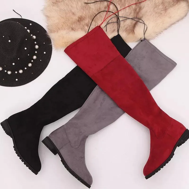 Luxury Flat Suede Boots