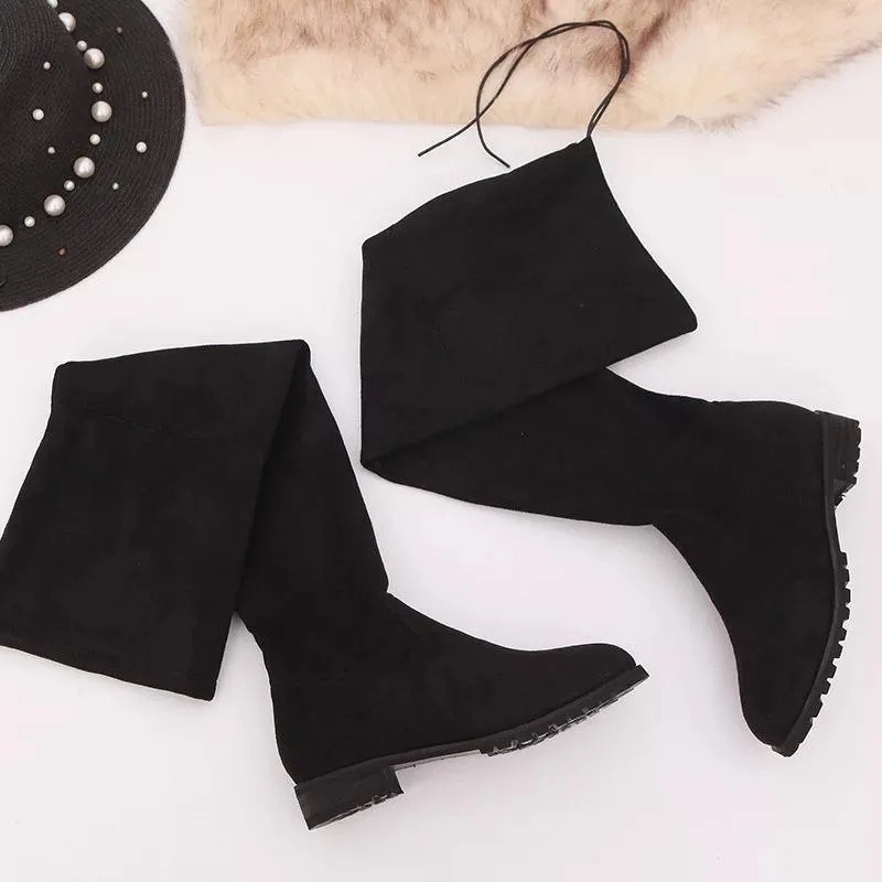 Luxury Flat Suede Boots