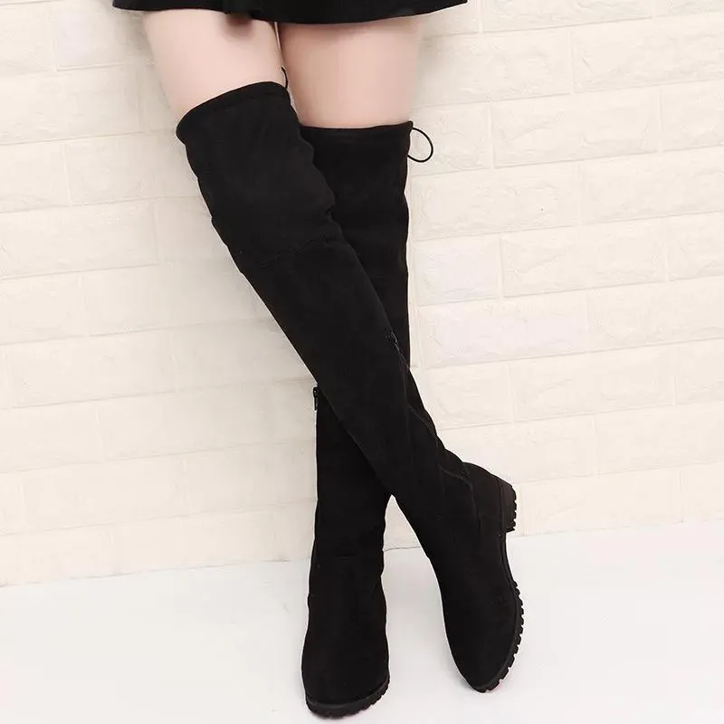 Luxury Flat Suede Boots