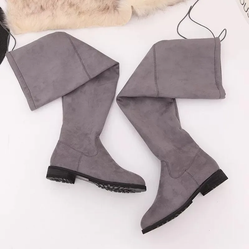 Luxury Flat Suede Boots