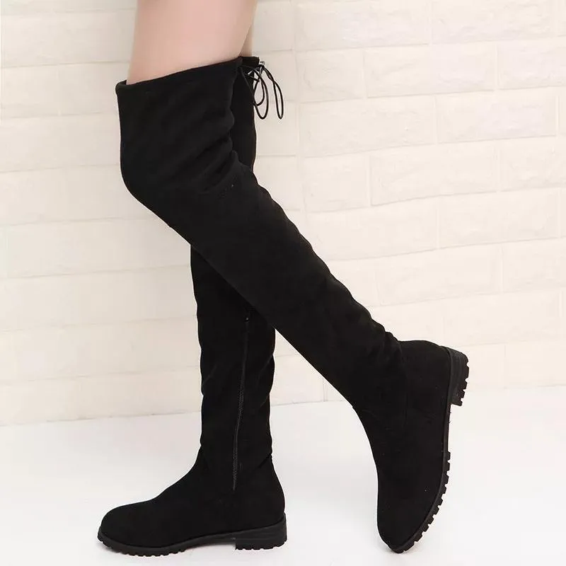 Luxury Flat Suede Boots