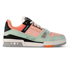 LV Trainer Orange Teal Vintage