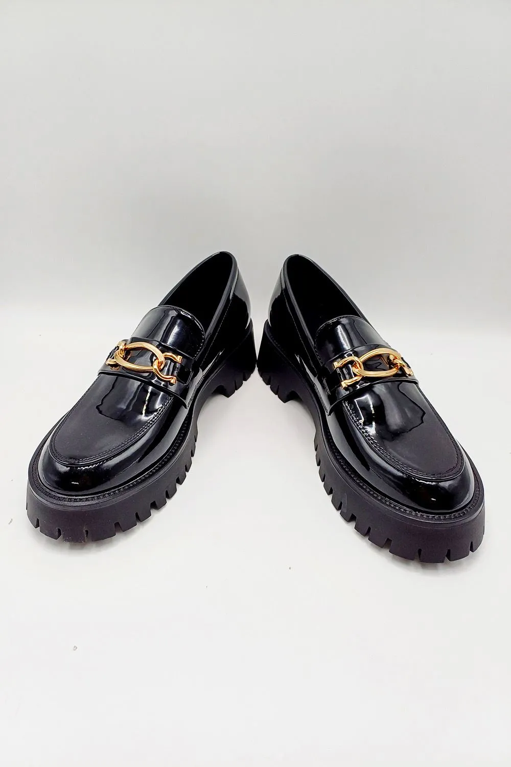 Maria Chunky Tassle Loafers in Black