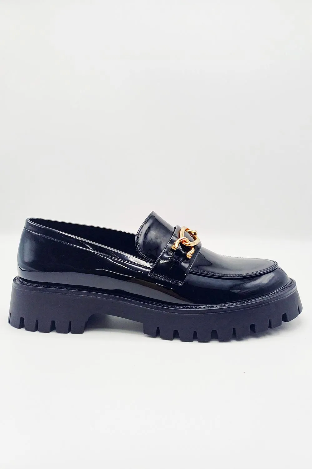 Maria Chunky Tassle Loafers in Black