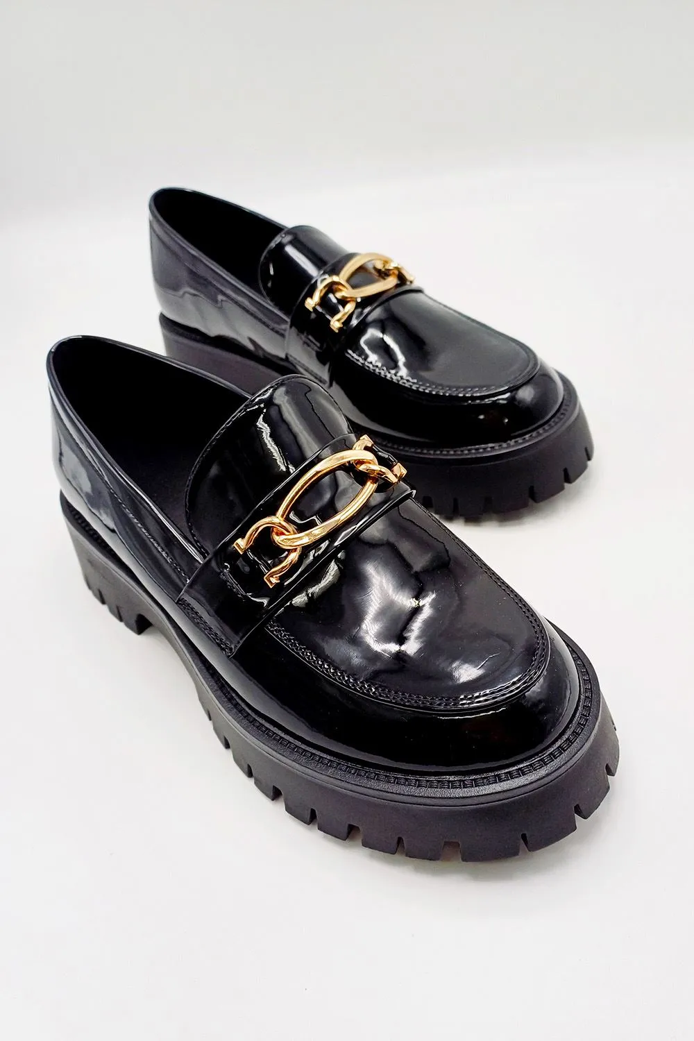 Maria Chunky Tassle Loafers in Black