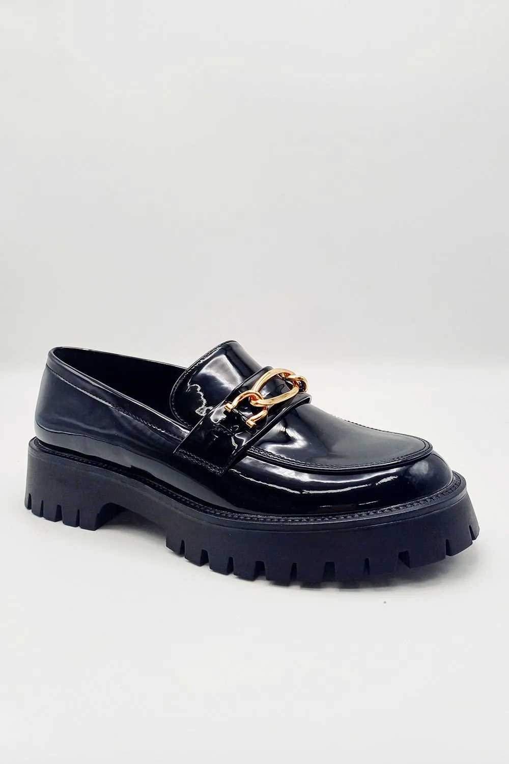 Maria Chunky Tassle Loafers in Black