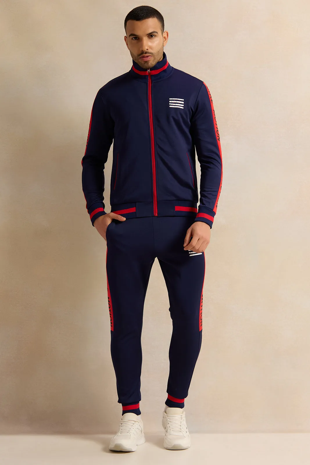 Men Navy Active Sweatshirt