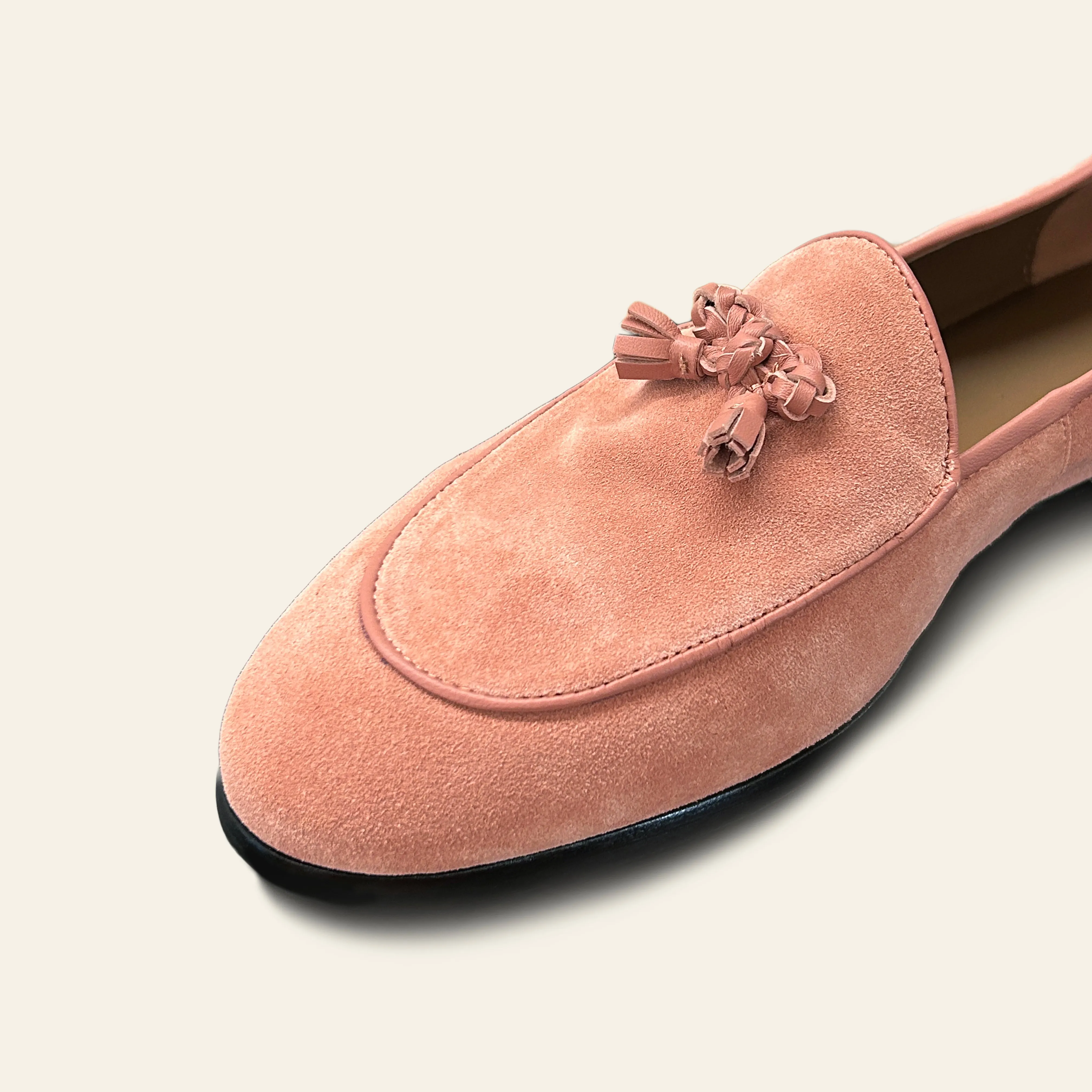 Mia Suede Loafer - Pink Lady