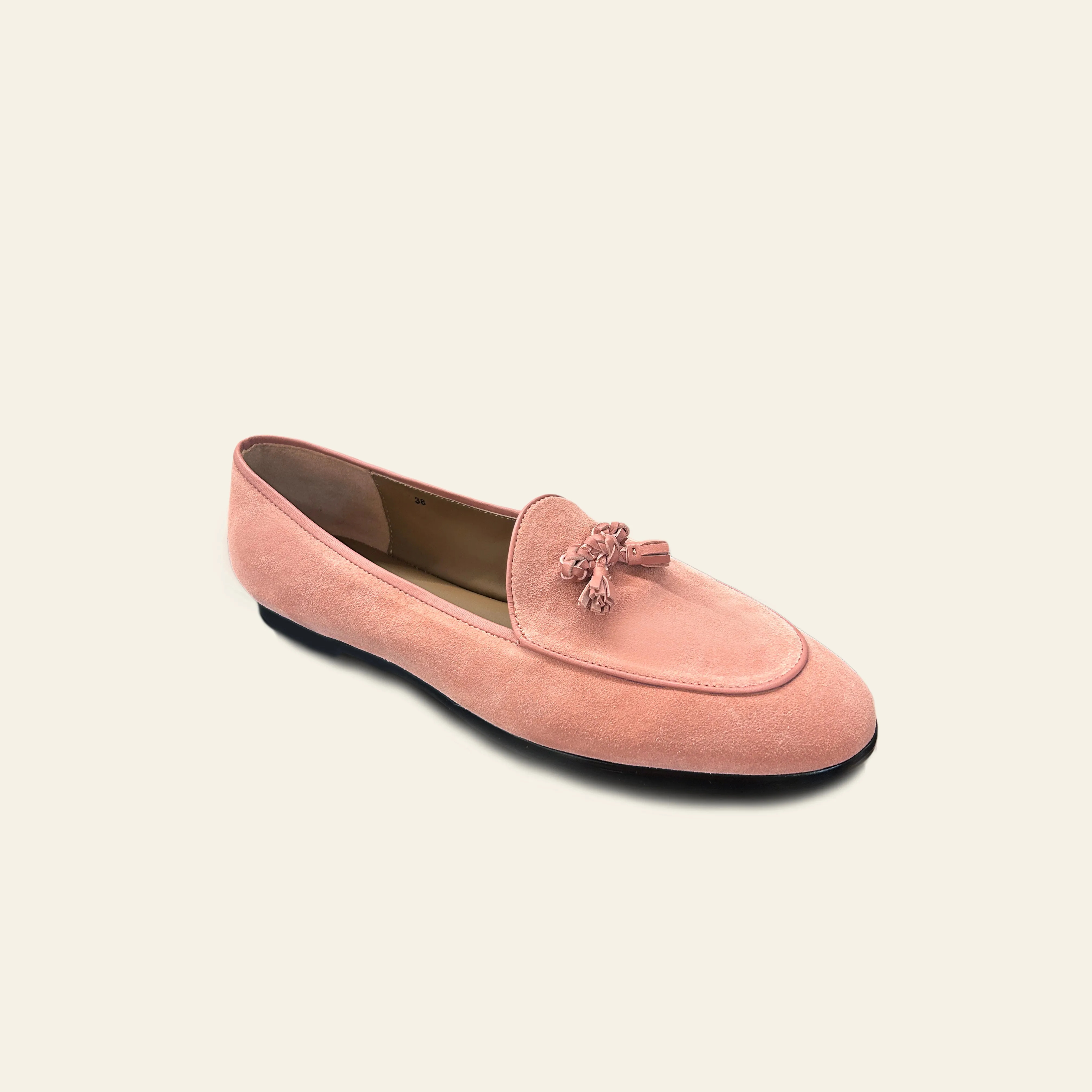 Mia Suede Loafer - Pink Lady