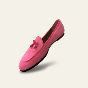 Mia Suede Loafer - Pink Lady