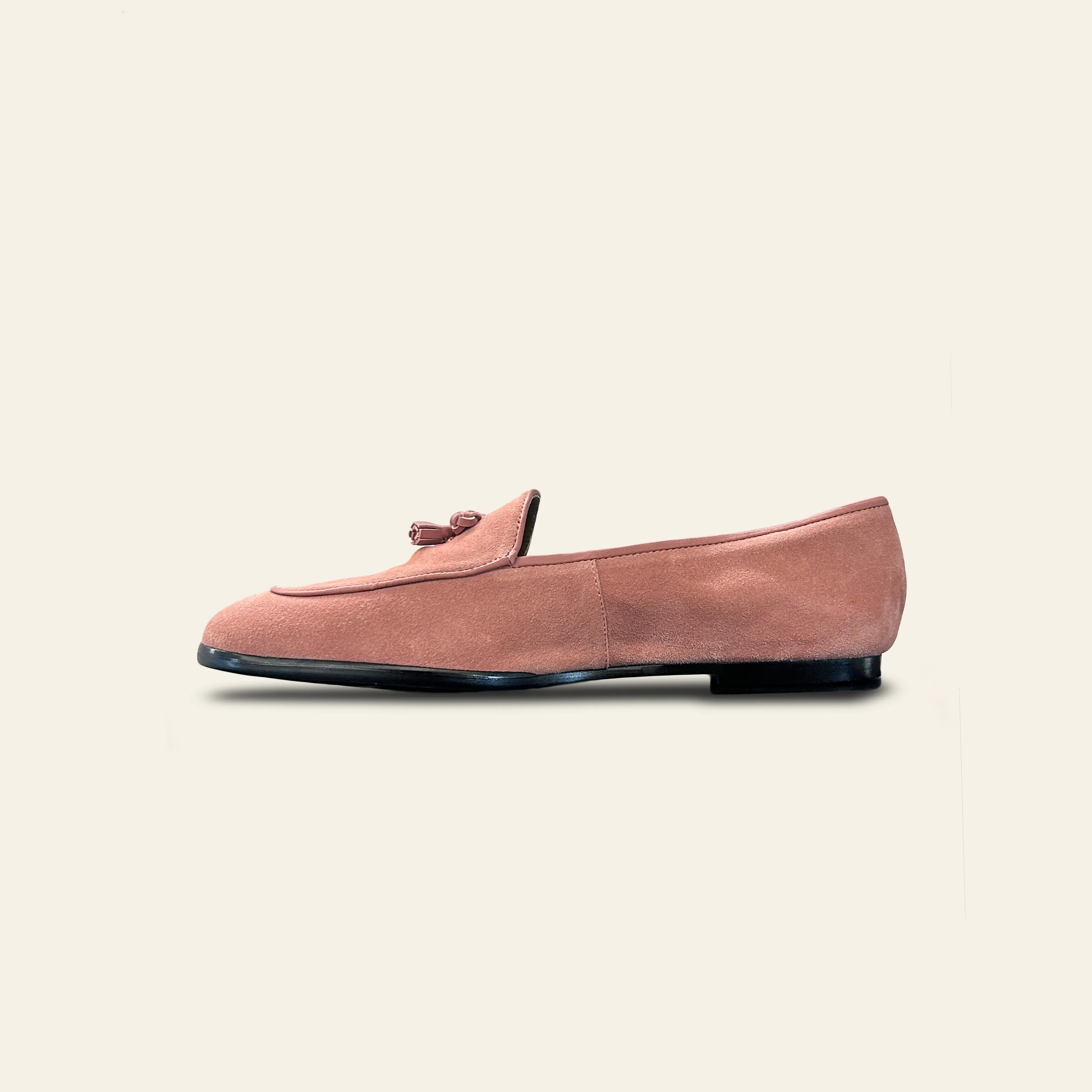 Mia Suede Loafer - Pink Lady