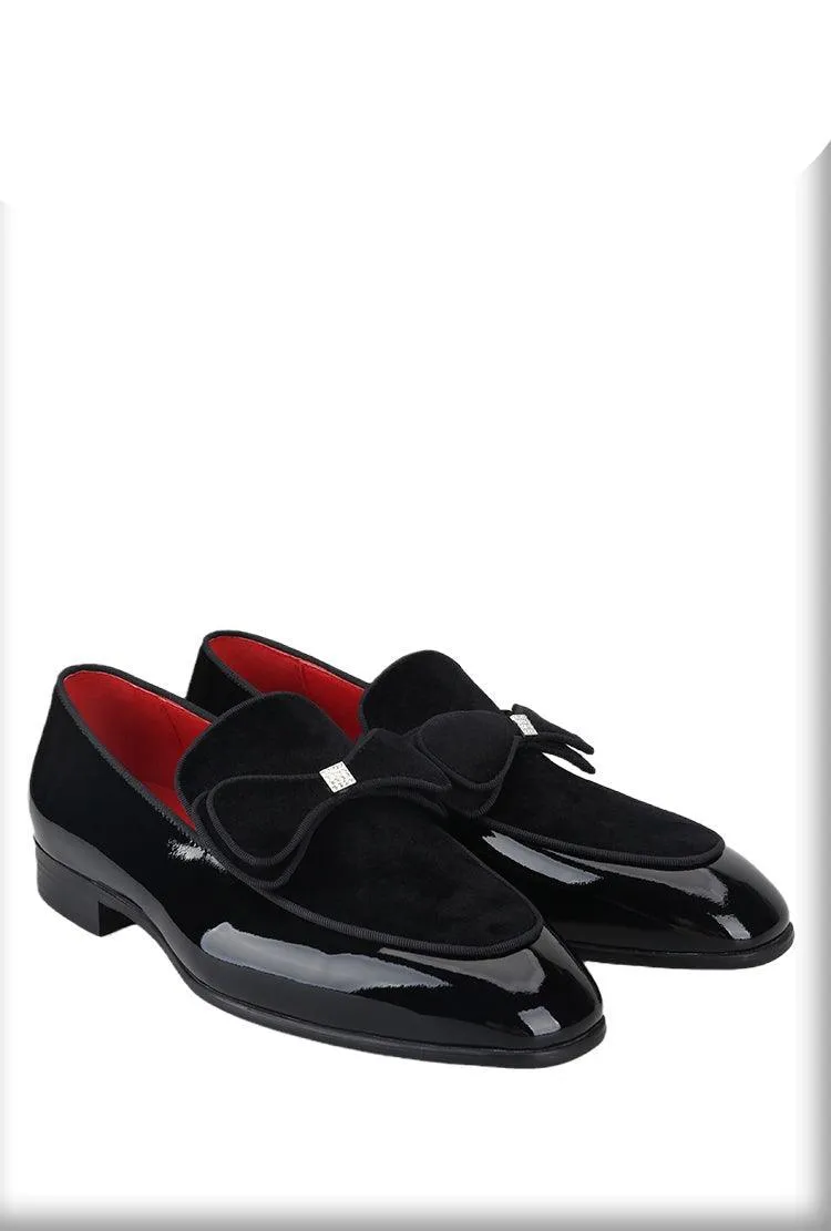 Patent Leather Velvet Men Loafers - Men Shoes