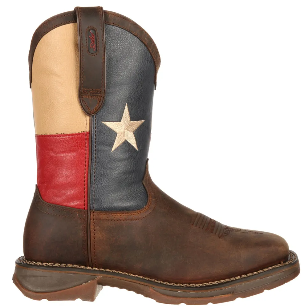 Rebel Patriotic Square Toe Cowboy Boots