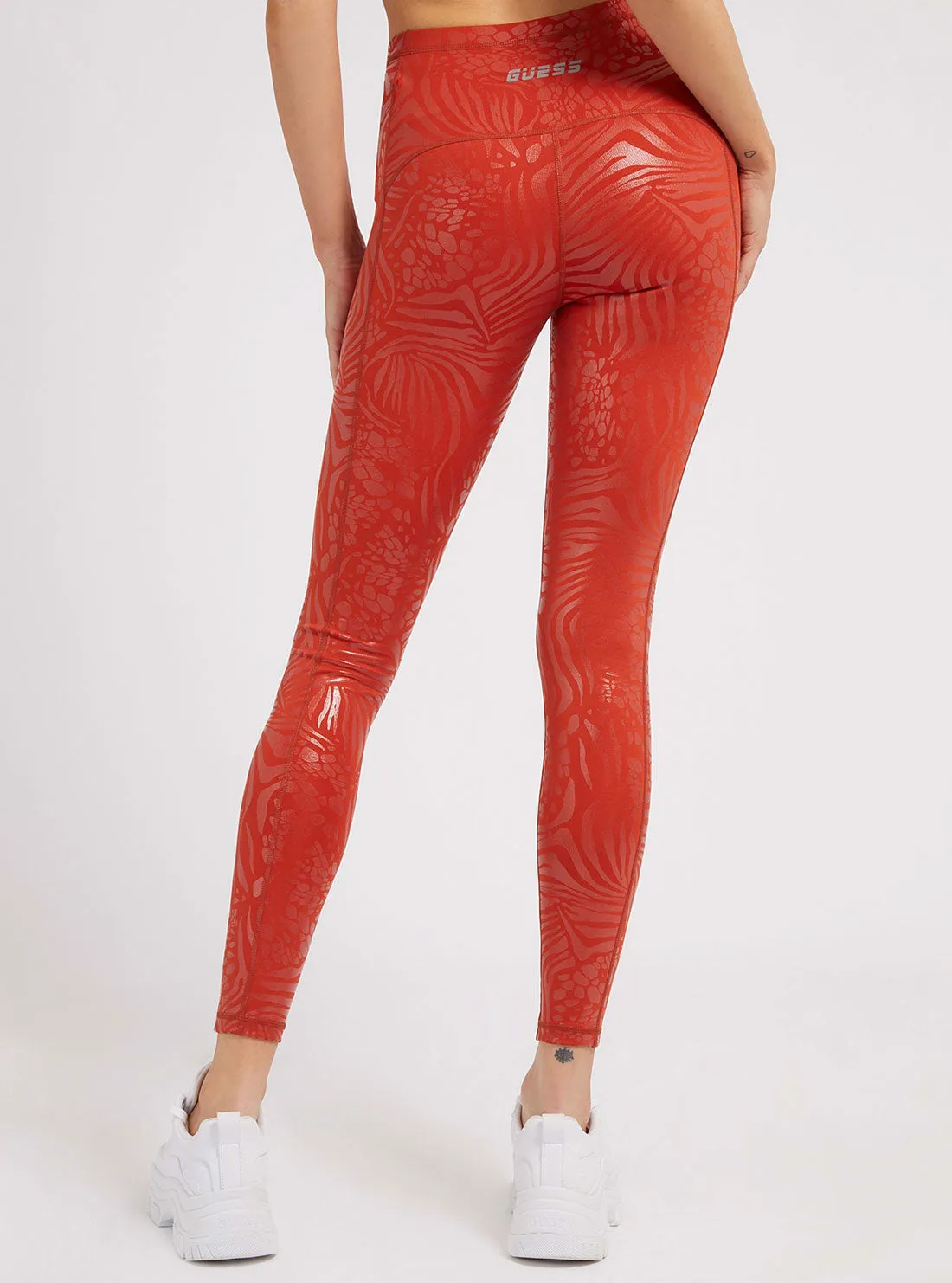 Red Deborah Active Leggings