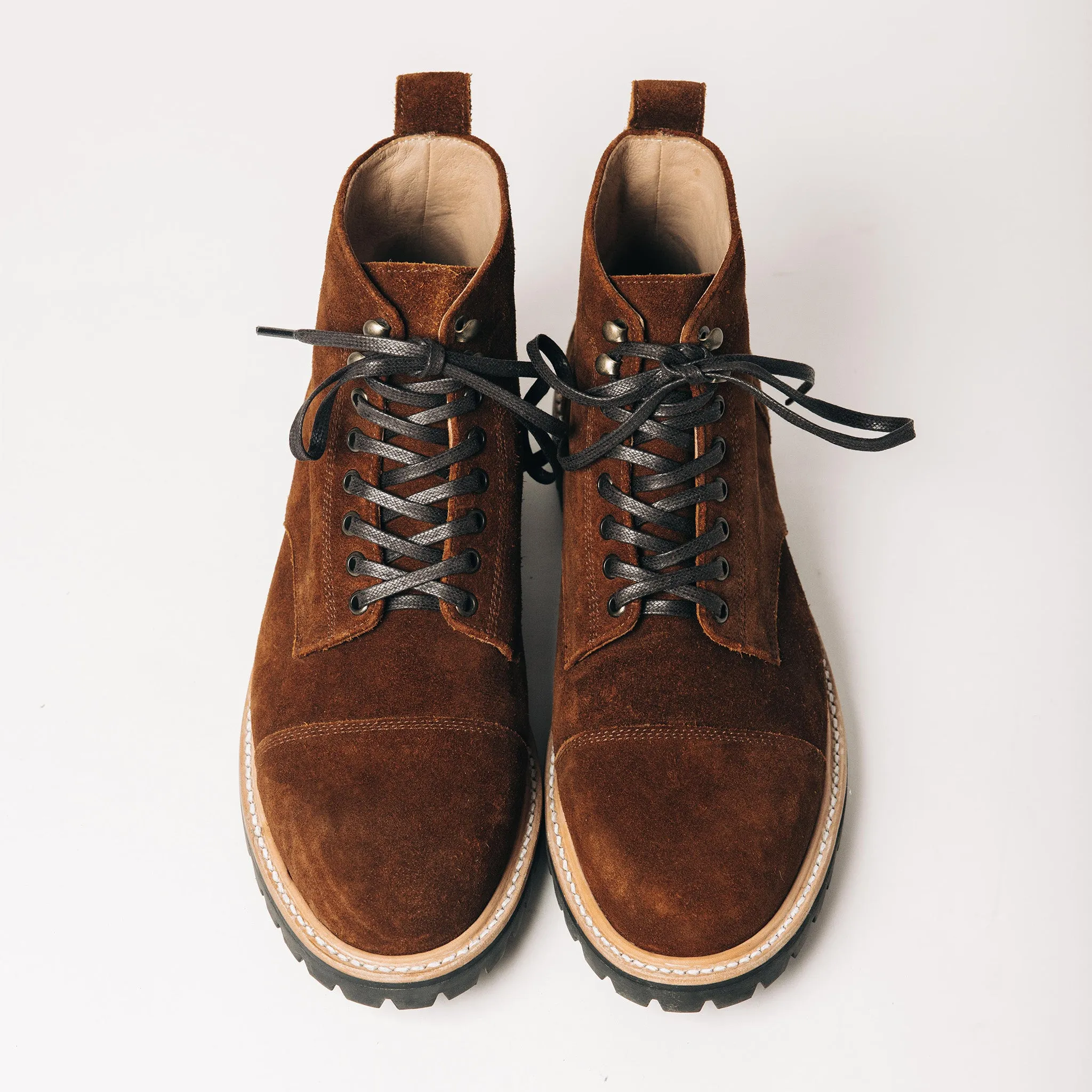 The Moto Boot in Snuff Weatherproof Suede