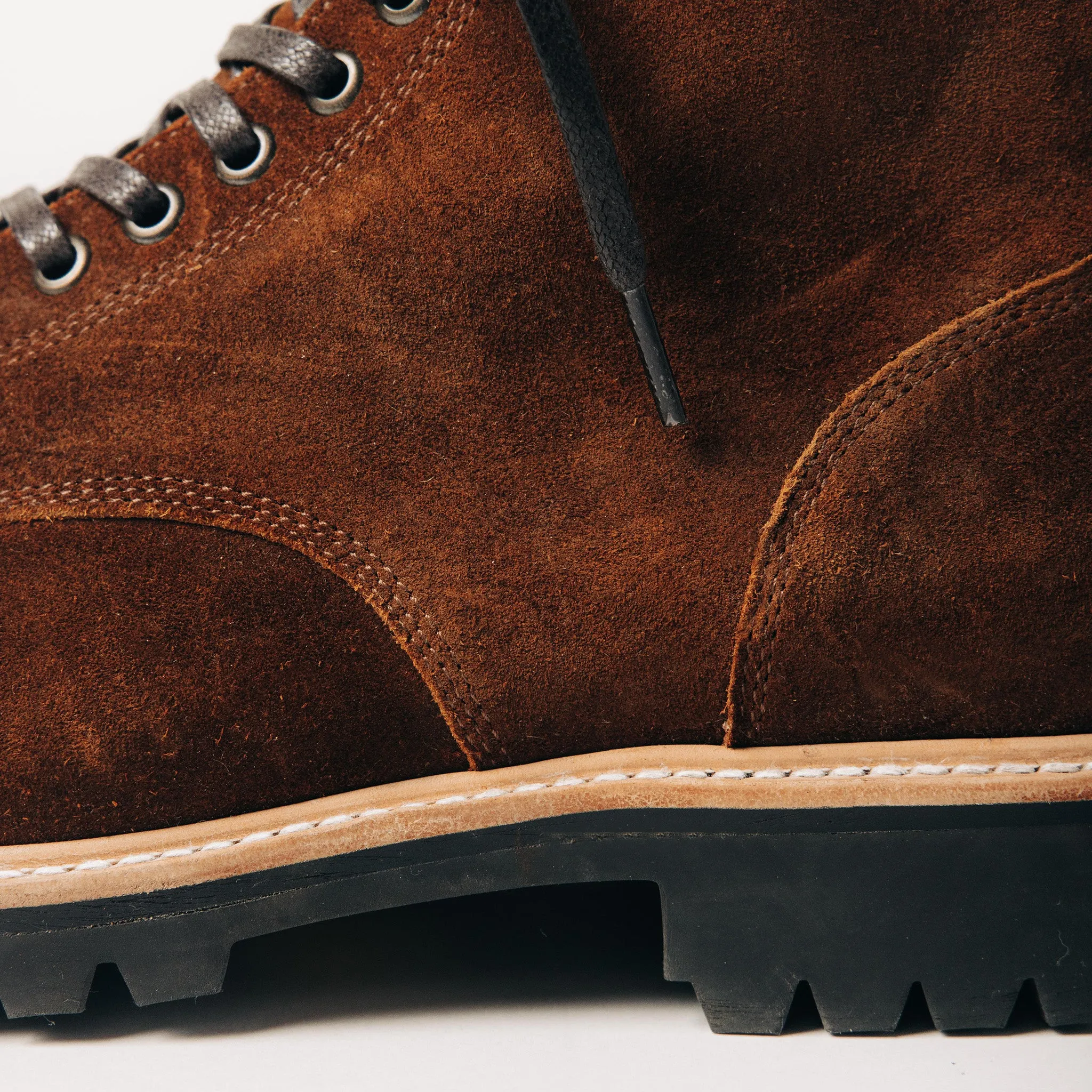 The Moto Boot in Snuff Weatherproof Suede