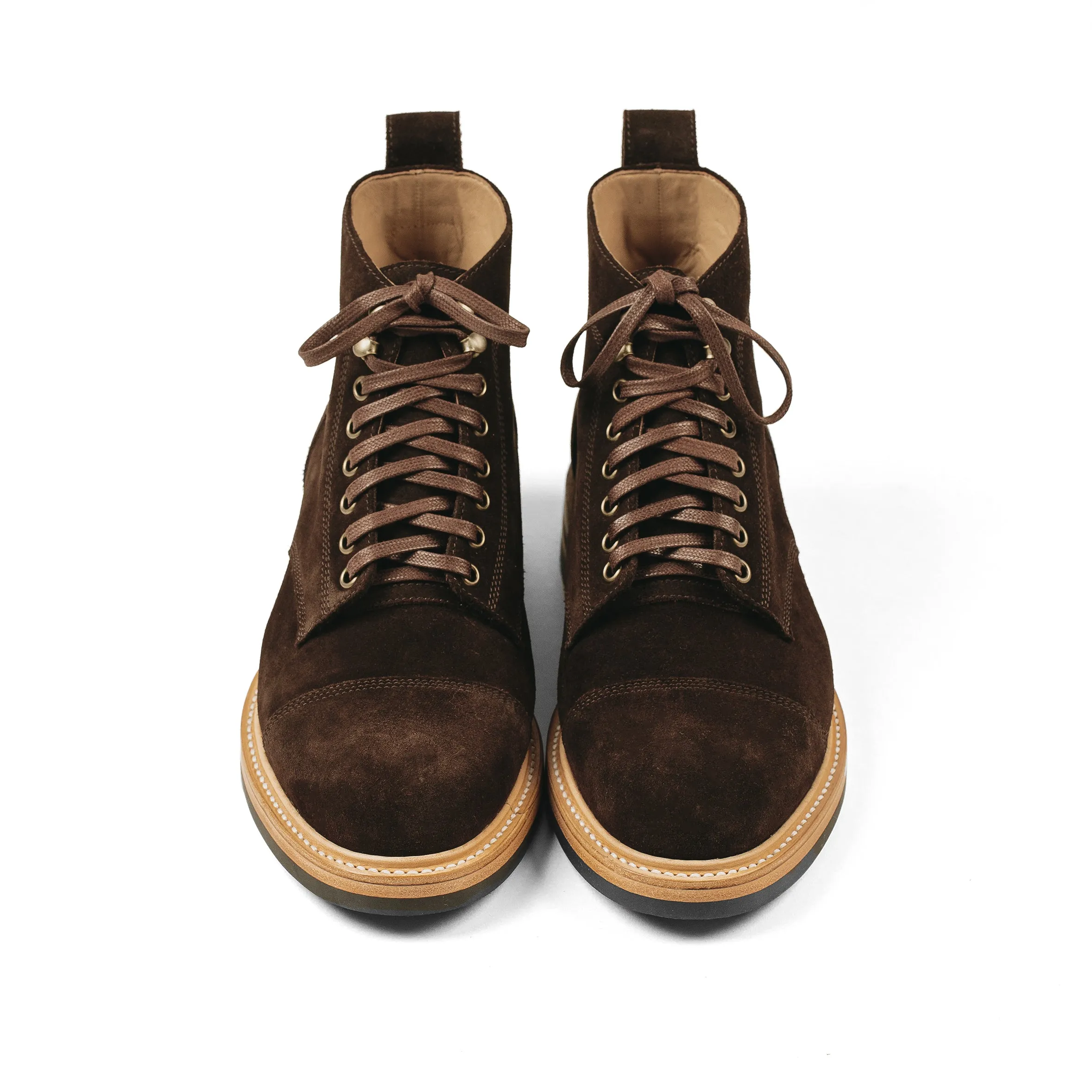 The Moto Boot in Weatherproof Chocolate Suede