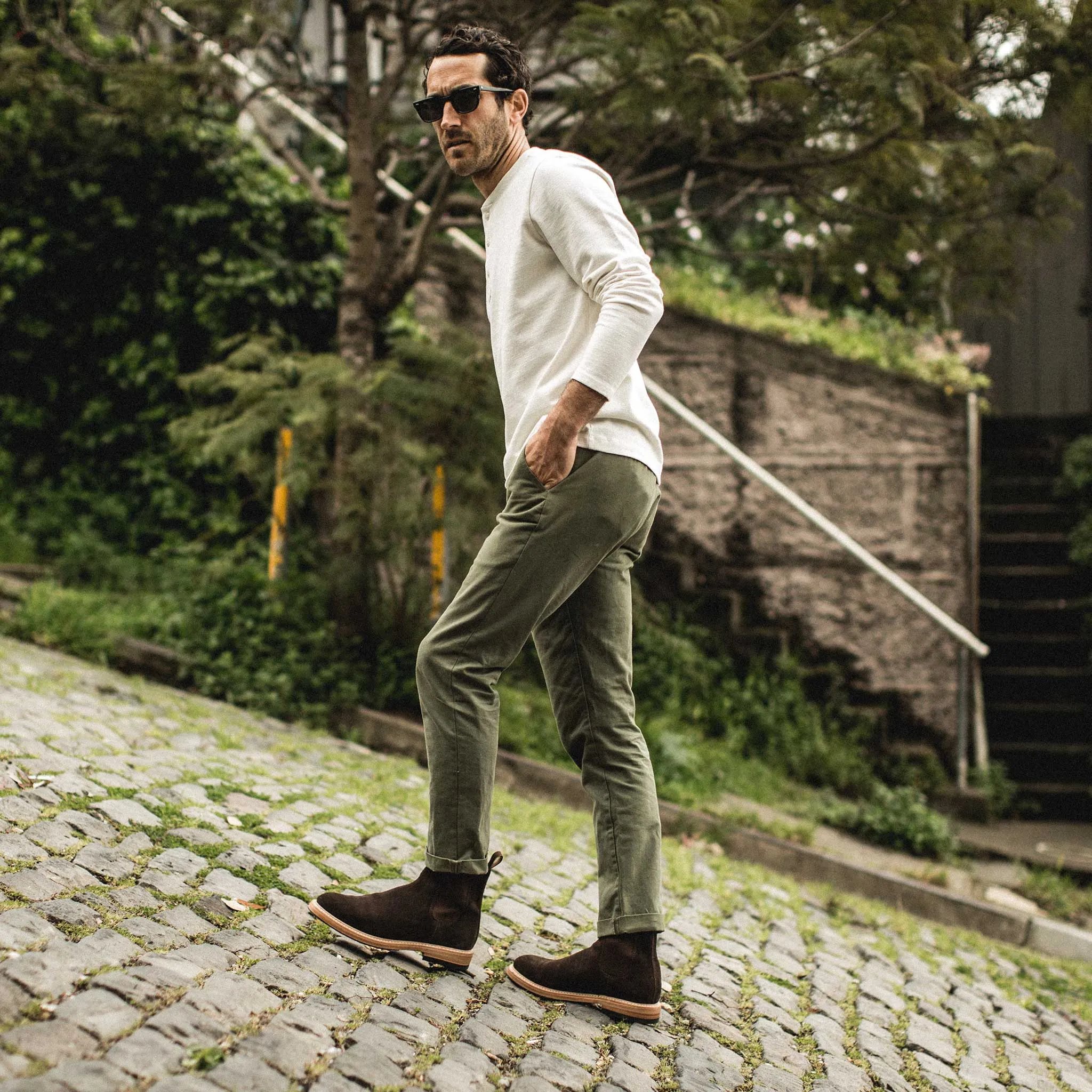 The Ranch Boot in Weatherproof Chocolate Suede