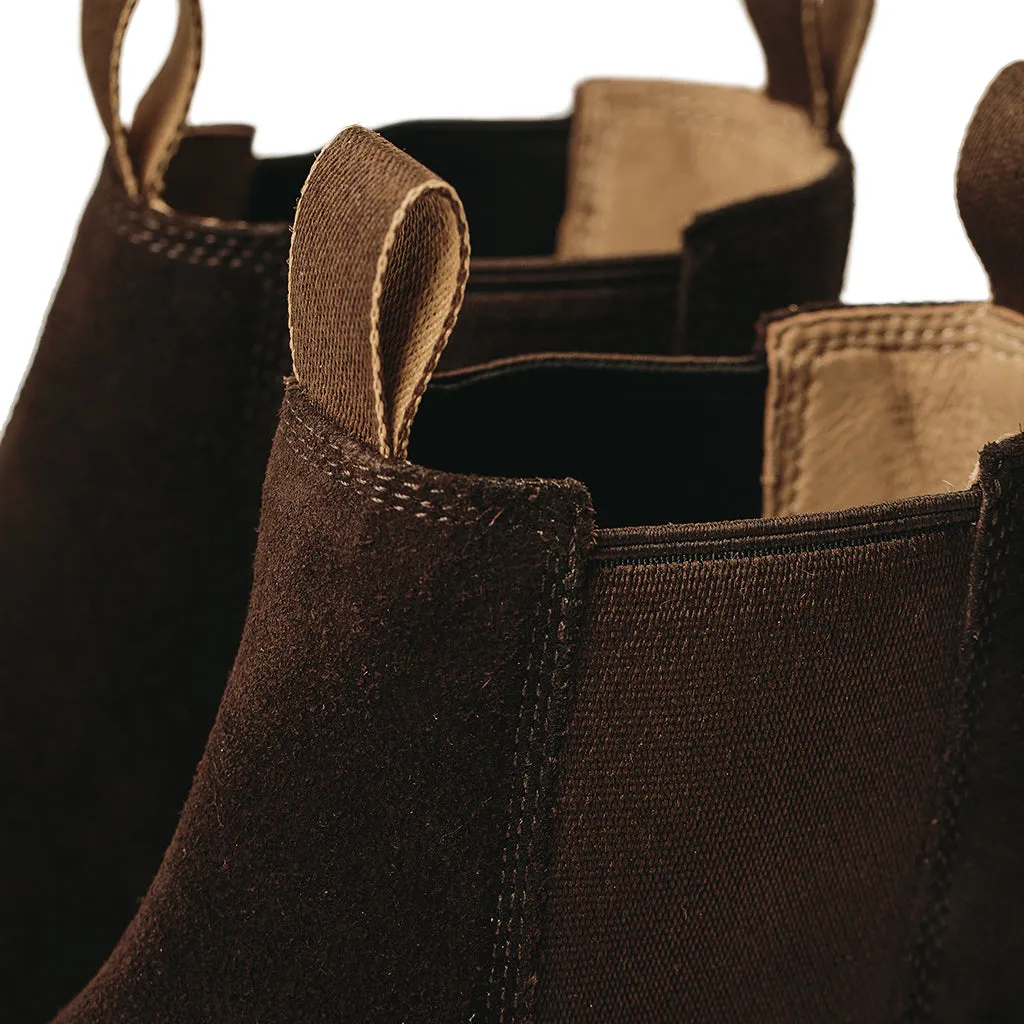 The Ranch Boot in Weatherproof Chocolate Suede