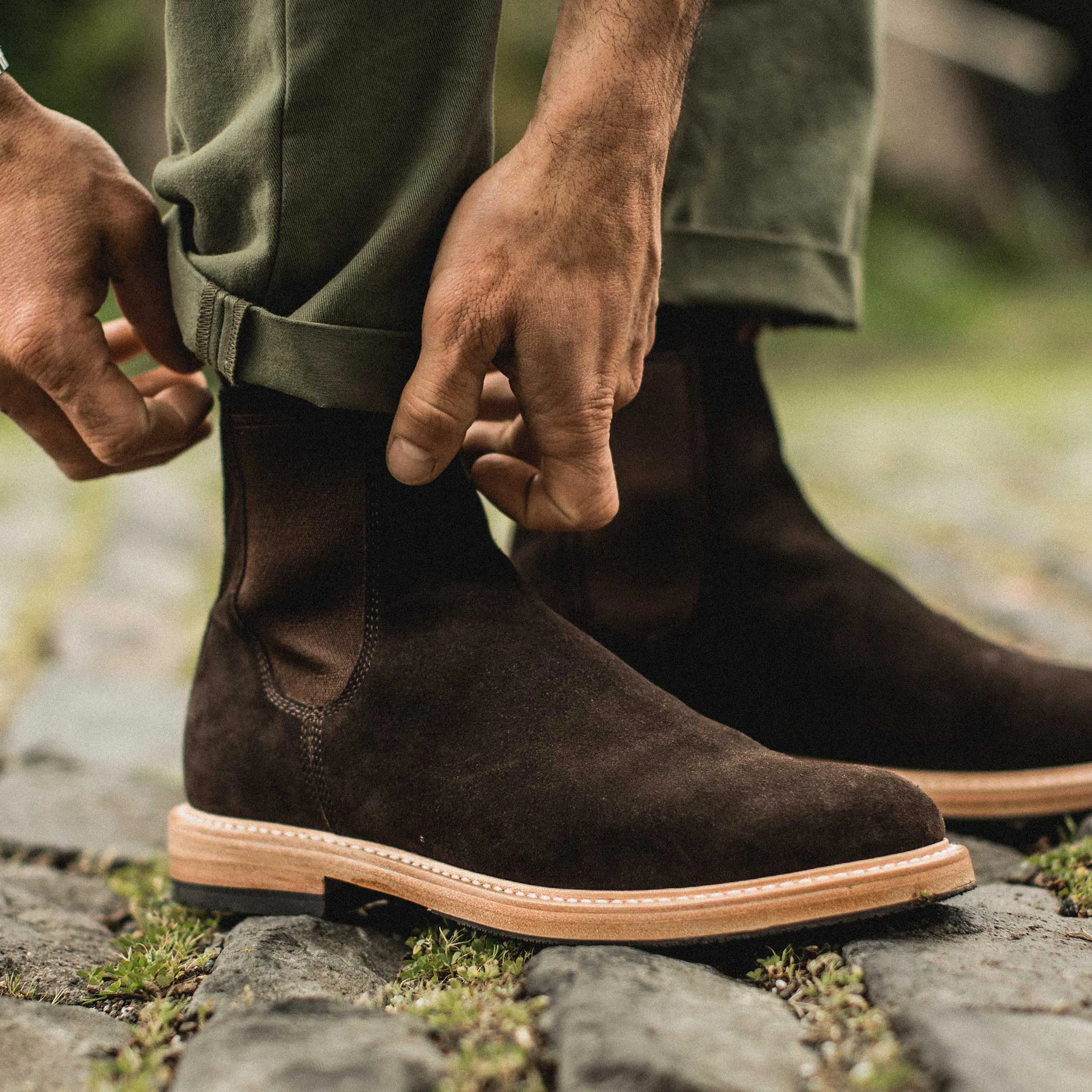 The Ranch Boot in Weatherproof Chocolate Suede