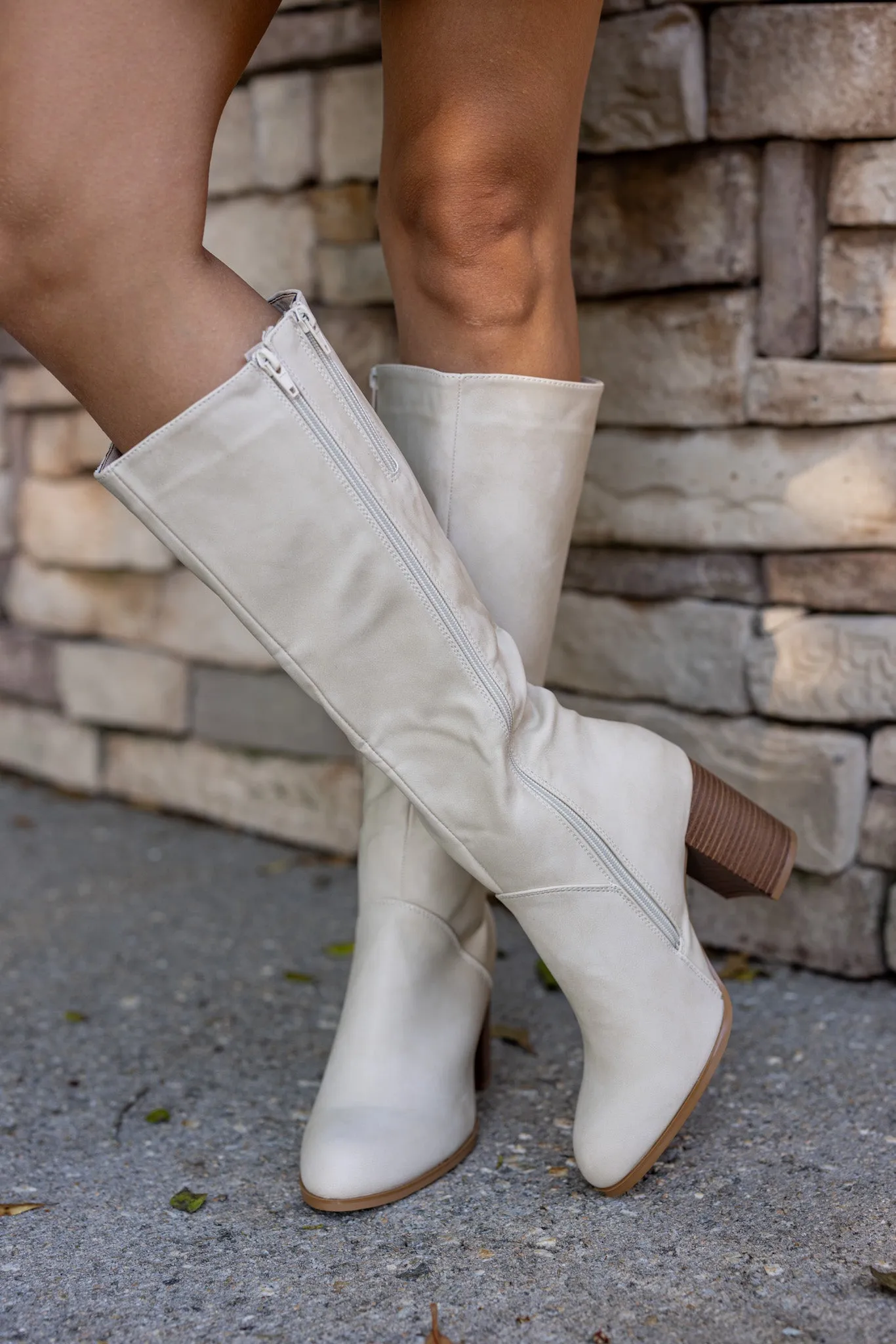 The Wake Nude Tall Boots