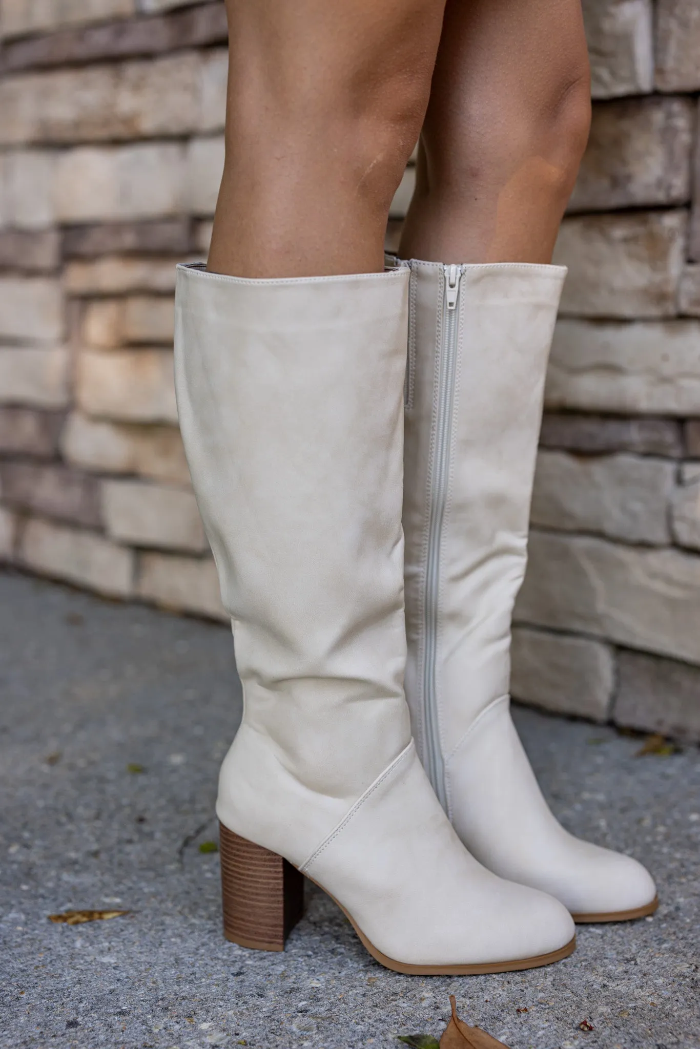 The Wake Nude Tall Boots